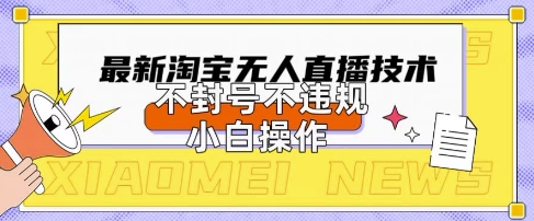 2025年淘宝无人直播带货10.0.全新技术，不违规，不封号，纯小白操作，日入数张【揭秘】-云启轻创