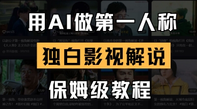 用AI做第一人称独白影视解说，手把手教学，保姆级教程-云启轻创