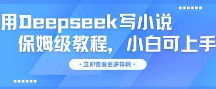 用Deepseek写小说，保姆级教程，小白可实操-云启轻创